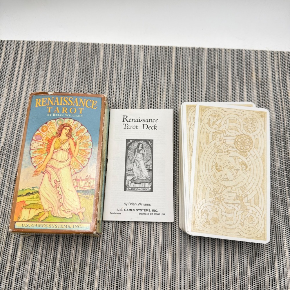 Renaissance Tarot Deck Brian Williams US Games 78 Cards Italian Art Mythology